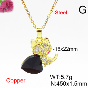 Fashion Copper Necklace  F6N406677aakl-G030