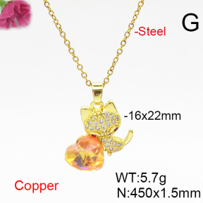 Fashion Copper Necklace  F6N406680aakl-G030