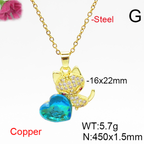 Fashion Copper Necklace  F6N406683aakl-G030