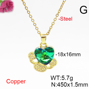 Fashion Copper Necklace  F6N406684aakl-G030
