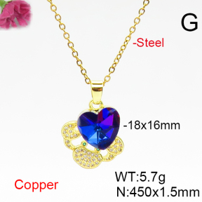 Fashion Copper Necklace  F6N406685aakl-G030