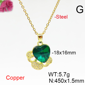 Fashion Copper Necklace  F6N406687aakl-G030