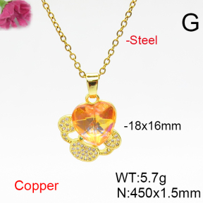 Fashion Copper Necklace  F6N406688aakl-G030