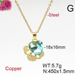 Fashion Copper Necklace  F6N406689aakl-G030