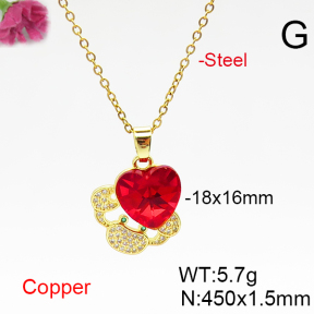 Fashion Copper Necklace  F6N406690aakl-G030
