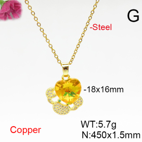 Fashion Copper Necklace  F6N406691aakl-G030