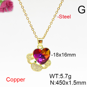 Fashion Copper Necklace  F6N406693aakl-G030