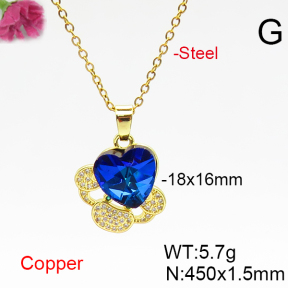 Fashion Copper Necklace  F6N406695aakl-G030