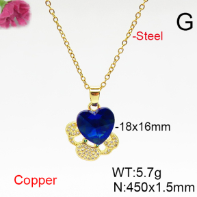 Fashion Copper Necklace  F6N406698aakl-G030