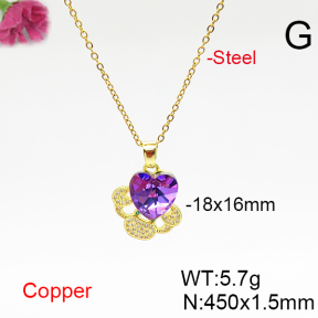 Fashion Copper Necklace  F6N406699aakl-G030
