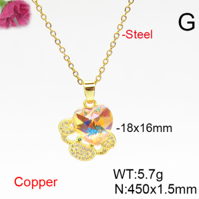 Fashion Copper Necklace  F6N406700aakl-G030