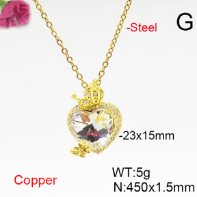 Fashion Copper Necklace  F6N406701aakl-G030