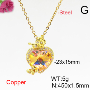 Fashion Copper Necklace  F6N406702aakl-G030