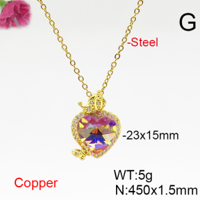 Fashion Copper Necklace  F6N406713aakl-G030