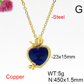 Fashion Copper Necklace  F6N406714aakl-G030