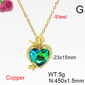 Fashion Copper Necklace  F6N406715aakl-G030