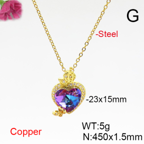 Fashion Copper Necklace  F6N406717aakl-G030