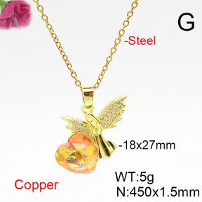 Fashion Copper Necklace  F6N406721aakl-G030