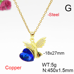 Fashion Copper Necklace  F6N406722aakl-G030