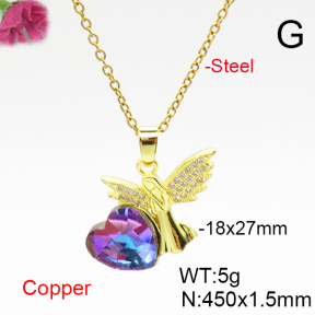 Fashion Copper Necklace  F6N406724aakl-G030