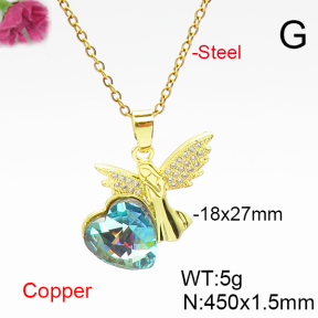 Fashion Copper Necklace  F6N406731aakl-G030