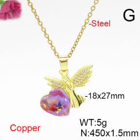 Fashion Copper Necklace  F6N406732aakl-G030