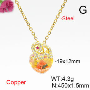 Fashion Copper Necklace  F6N406735aakl-G030