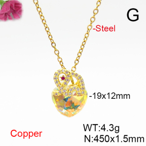 Fashion Copper Necklace  F6N406738aakl-G030
