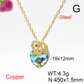 Fashion Copper Necklace  F6N406742aakl-G030