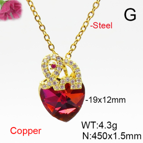 Fashion Copper Necklace  F6N406744aakl-G030
