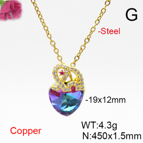 Fashion Copper Necklace  F6N406749aakl-G030