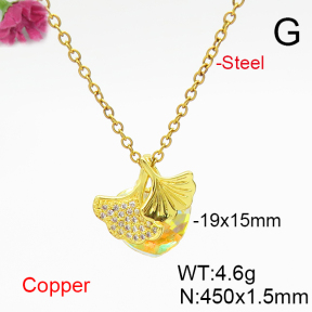 Fashion Copper Necklace  F6N406753aakl-G030