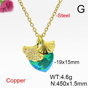 Fashion Copper Necklace  F6N406754aakl-G030