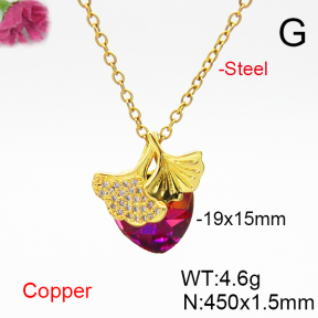 Fashion Copper Necklace  F6N406767aakl-G030