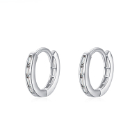 925 Silver Earrings  WT:0.9g  10mm  JE4778vivj-Y08  RHE1434-RHE1437