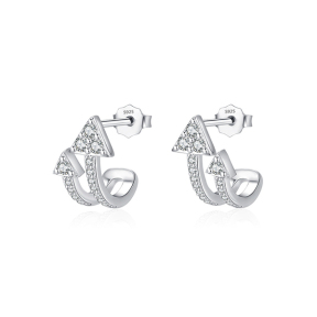 925 Silver Earrings  WT:1.8g  13.5mm  JE4791aima-Y08  RHE1405