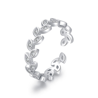 925 Silver Ring  WT:1.4g  4mm  JR4713vihb-Y08  J9546S