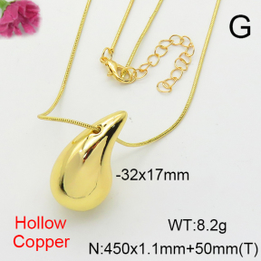 Fashion Copper Necklace  F6N200362ablb-K53