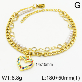 Stainless Steel Bracelet  2B4002568bbov-420