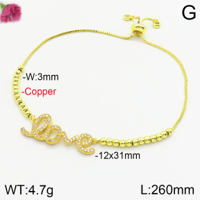 Fashion Copper Bracelet  F2B401491vbpb-J48