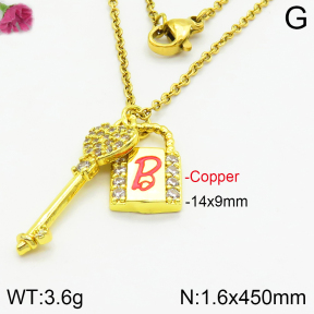 Fashion Copper Necklace  F2N400669bhva-J48