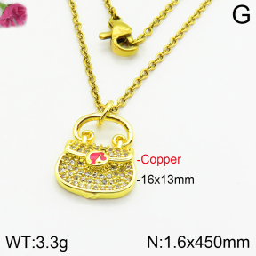Fashion Copper Necklace  F2N400672bhva-J48