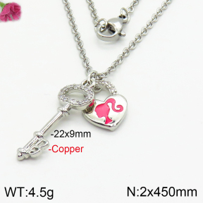 Fashion Copper Necklace  F2N400674bhva-J48