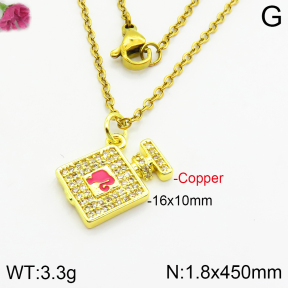 Fashion Copper Necklace  F2N400676bhva-J48