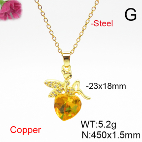 Fashion Copper Necklace  F6N406774aakl-G030