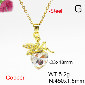 Fashion Copper Necklace  F6N406782aakl-G030