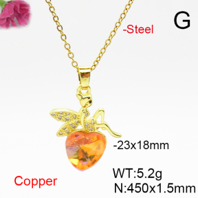 Fashion Copper Necklace  F6N406783aakl-G030