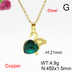 Fashion Copper Necklace  F6N406785aakl-G030