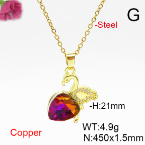 Fashion Copper Necklace  F6N406786aakl-G030