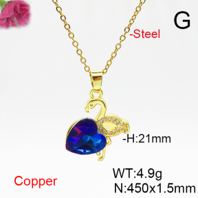 Fashion Copper Necklace  F6N406787aakl-G030